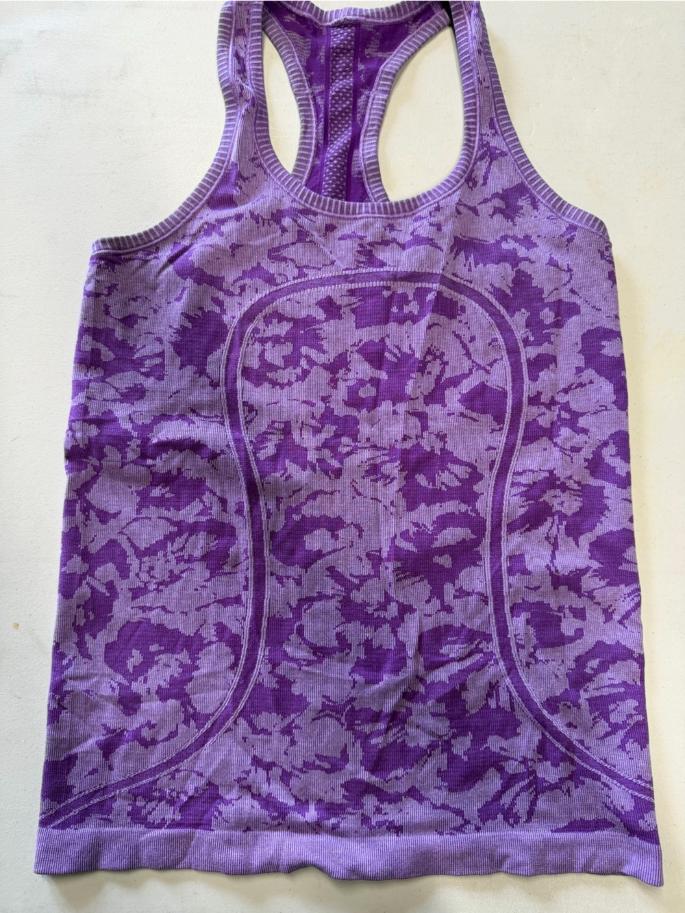 lululemon athletica Purple Camo Racerback Tank